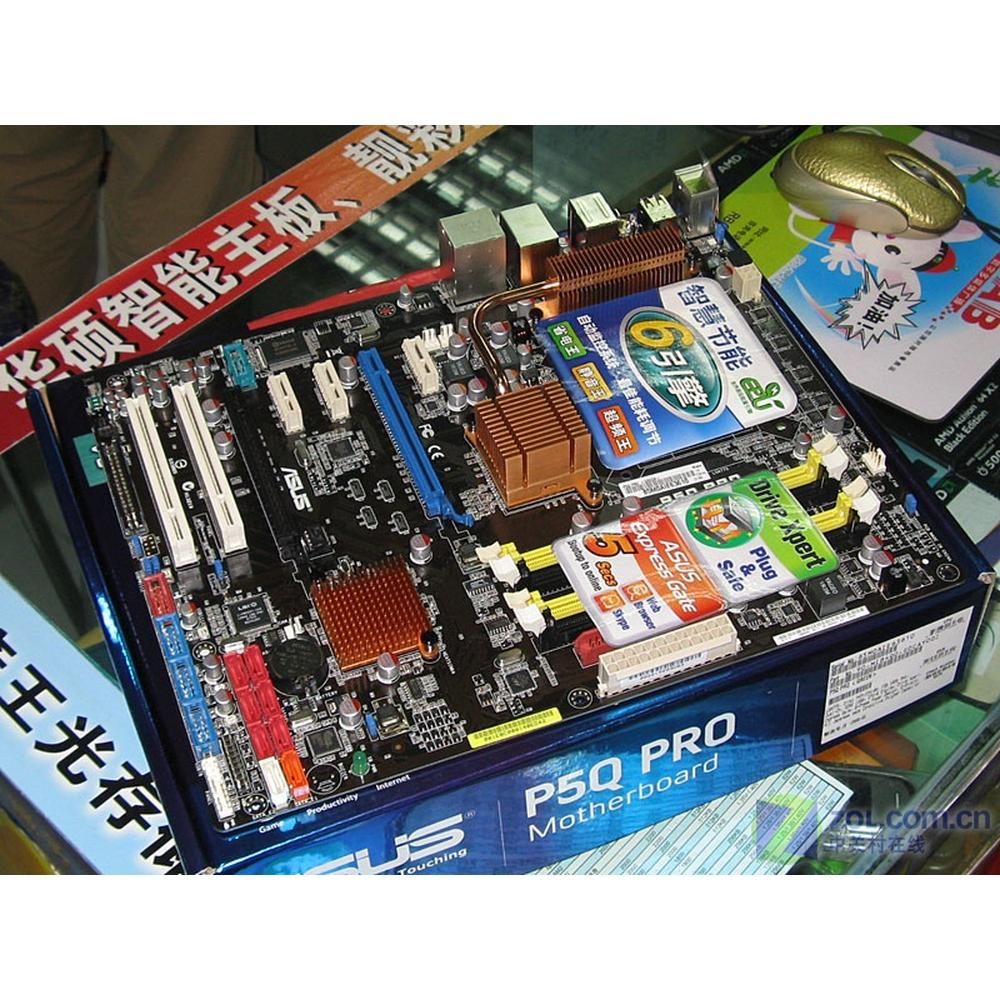ASUS P5Q Pro Motherboard - Intel P45, LGA 775, DDR2, 16GB, ATX