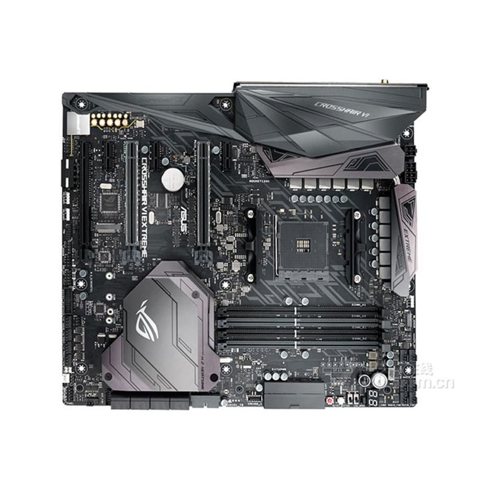 ASUS ROG CROSSHAIR VI EXTREME Motherboard, AMD X370, Socket AM4, 64GB DDR4, E-ATX (30.5x26.9cm)