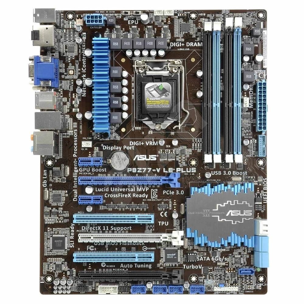 ASUS P8Z77-V LE Motherboard, Intel Z77, LGA 1155, DDR3 32GB, ATX