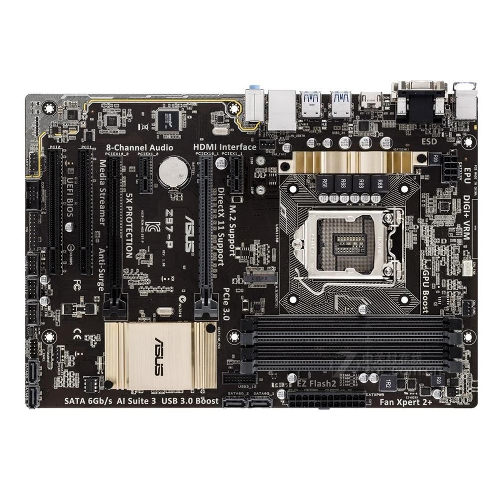 ASUS Z97-P Motherboard, Intel Z97, LGA 1150, DDR3 32GB, ATX