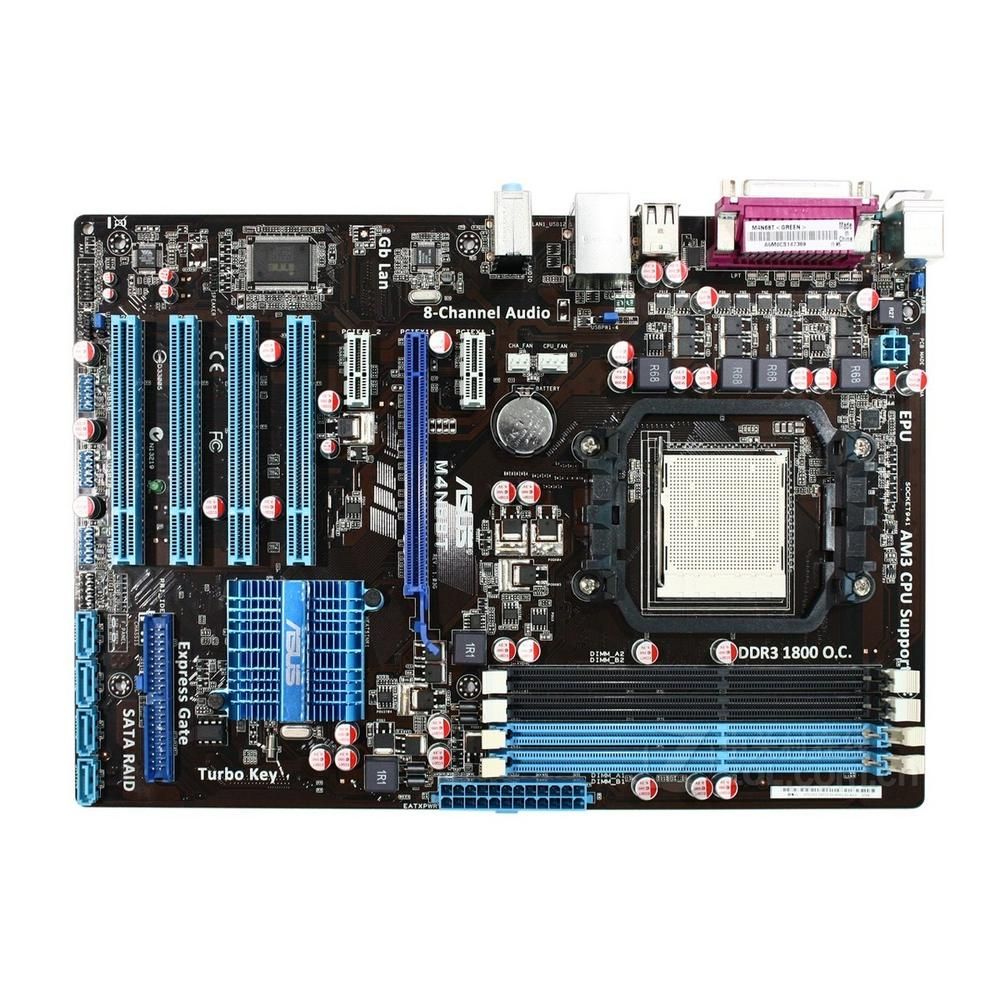 ASUS M4N68T Motherboard - NVIDIA nForce 6100-405 (MCP61S) Socket AM3 DDR3 16GB ATX