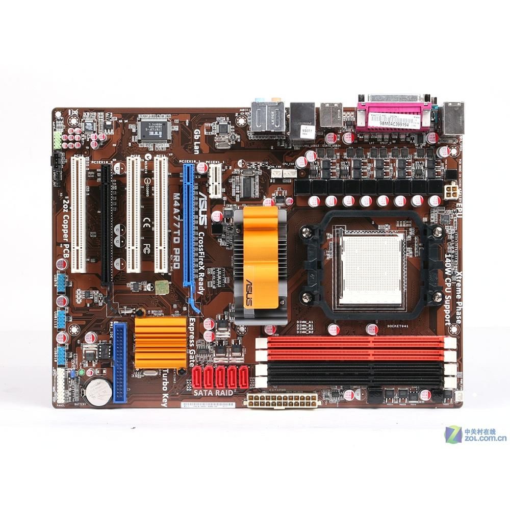 ASUS M4A77TD PRO Motherboard, AMD 770, Socket AM3, DDR3 16GB, ATX