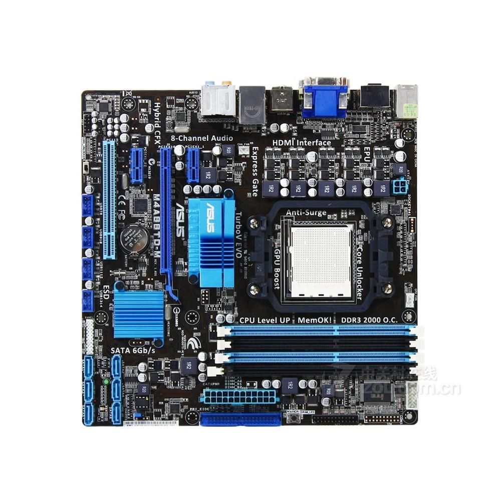 ASUS M4A88TD-M AMD 880G Motherboard (AM3, DDR3, 16GB, Micro ATX)
