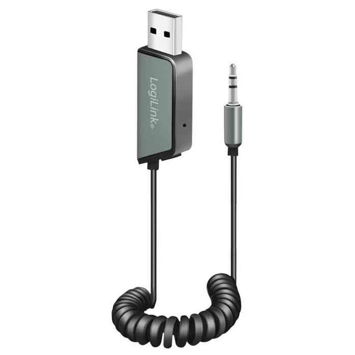 LogiLink Bluetooth 5.3 Audio Receiver for Vehicle, Black