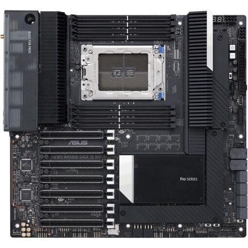 Placa base Asus PRO WS WRX80E-SAGE SE WiFi II, AMD WRX80, 2x DDR4 2048GB, E-ATX