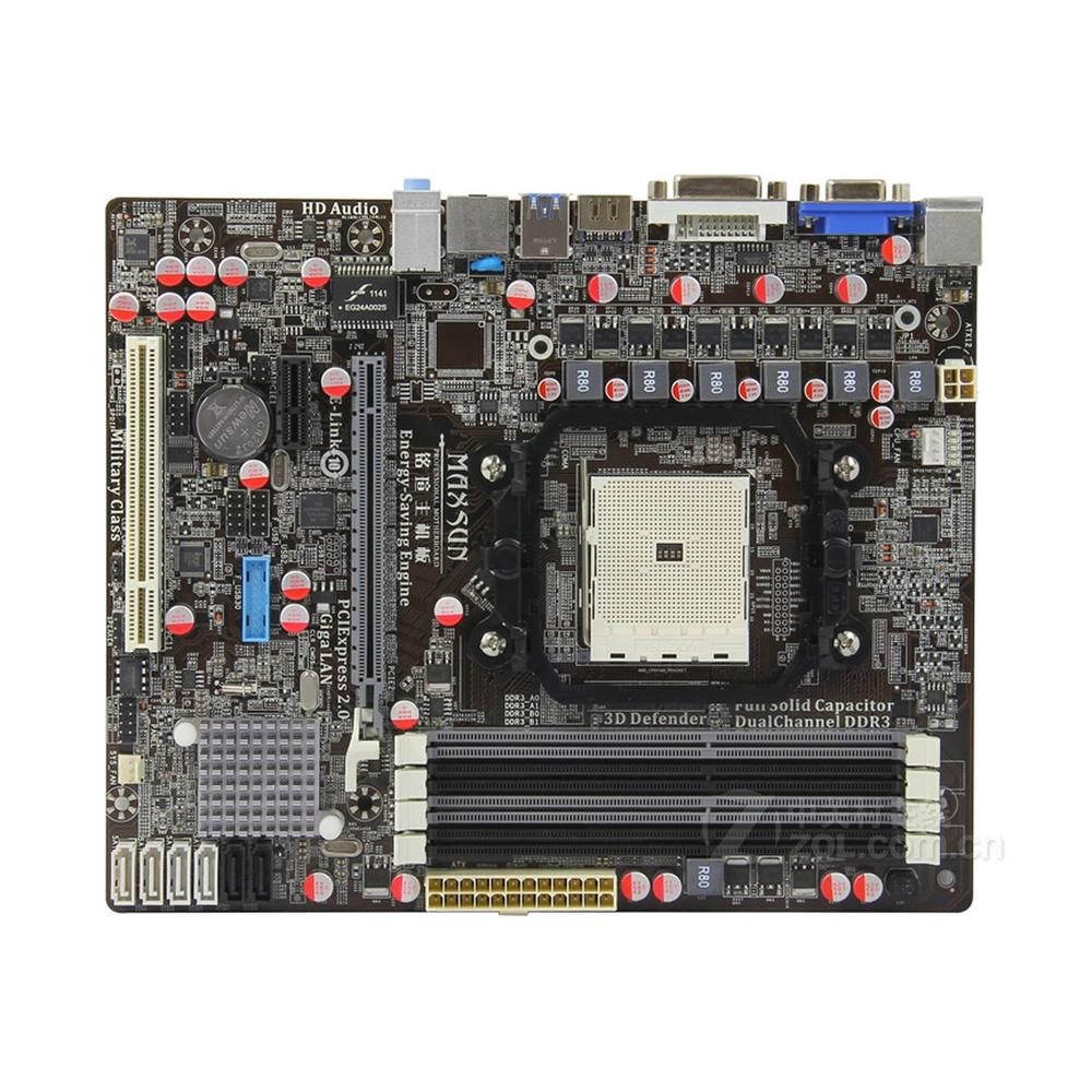 MAXSUN A75MU3 Pro AM4 Motherboard, DDR3, Micro ATX