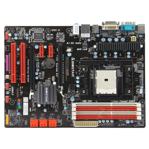 Placa base Biostar TA55A AMD A55, socket FM1, 32GB DDR3, ATX, medidas 30.5x22cm
