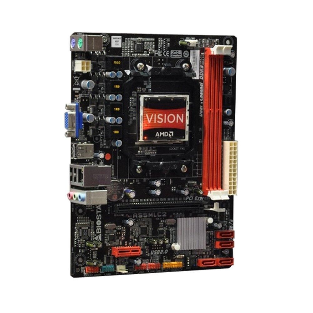 Biostar A55MLC2 Motherboard, AMD A55, FM1 Socket, DDR3, Micro ATX (24.4x21cm)