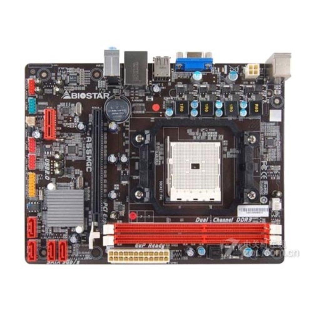 Biostar A55MGC Motherboard, AMD A55, FM1 Socket, 16GB DDR3, Micro ATX (17.5x22.6cm)