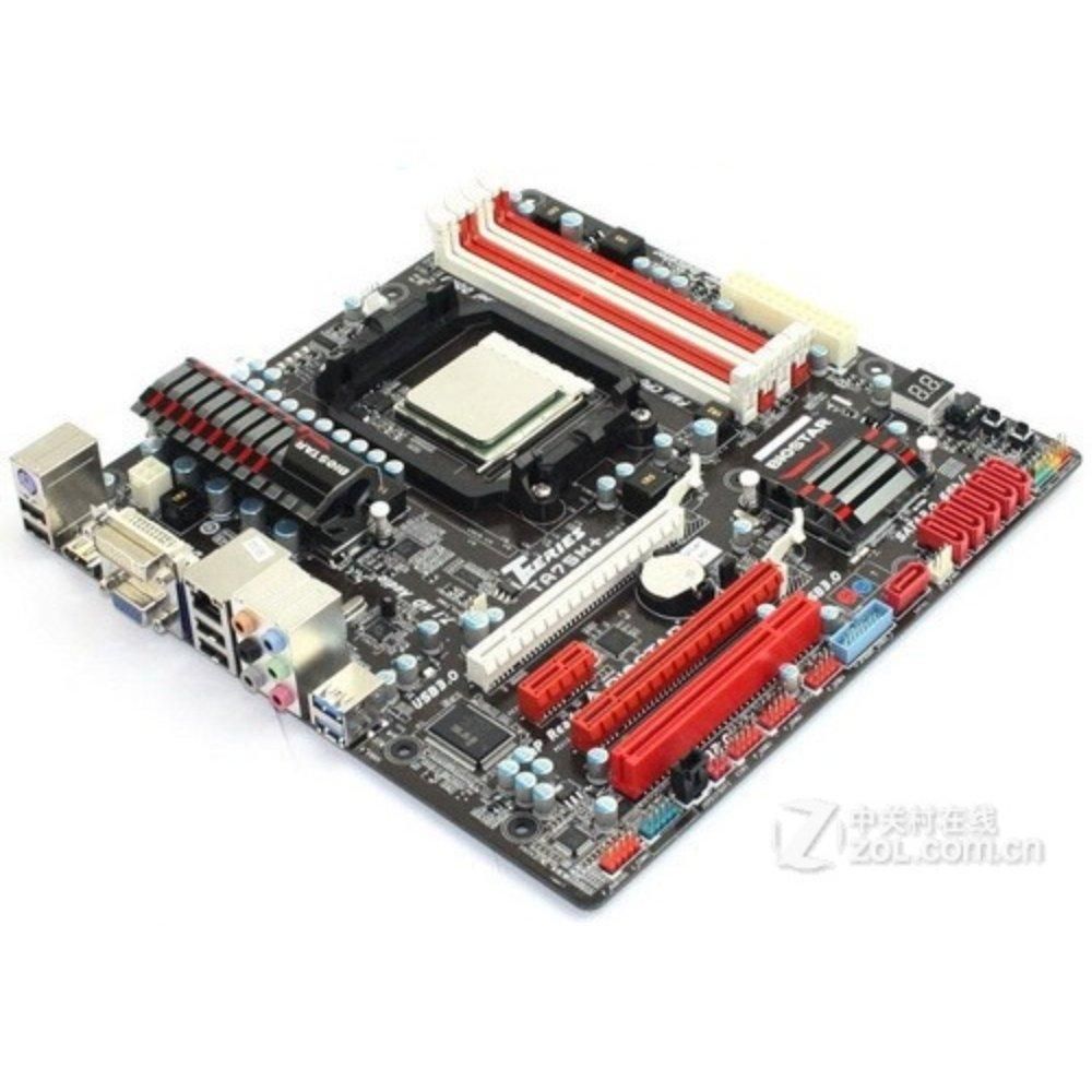 Biostar TA75M+ Motherboard, AMD A75 Socket FM1, DDR3 32GB, Micro ATX (24.4x22.5cm)