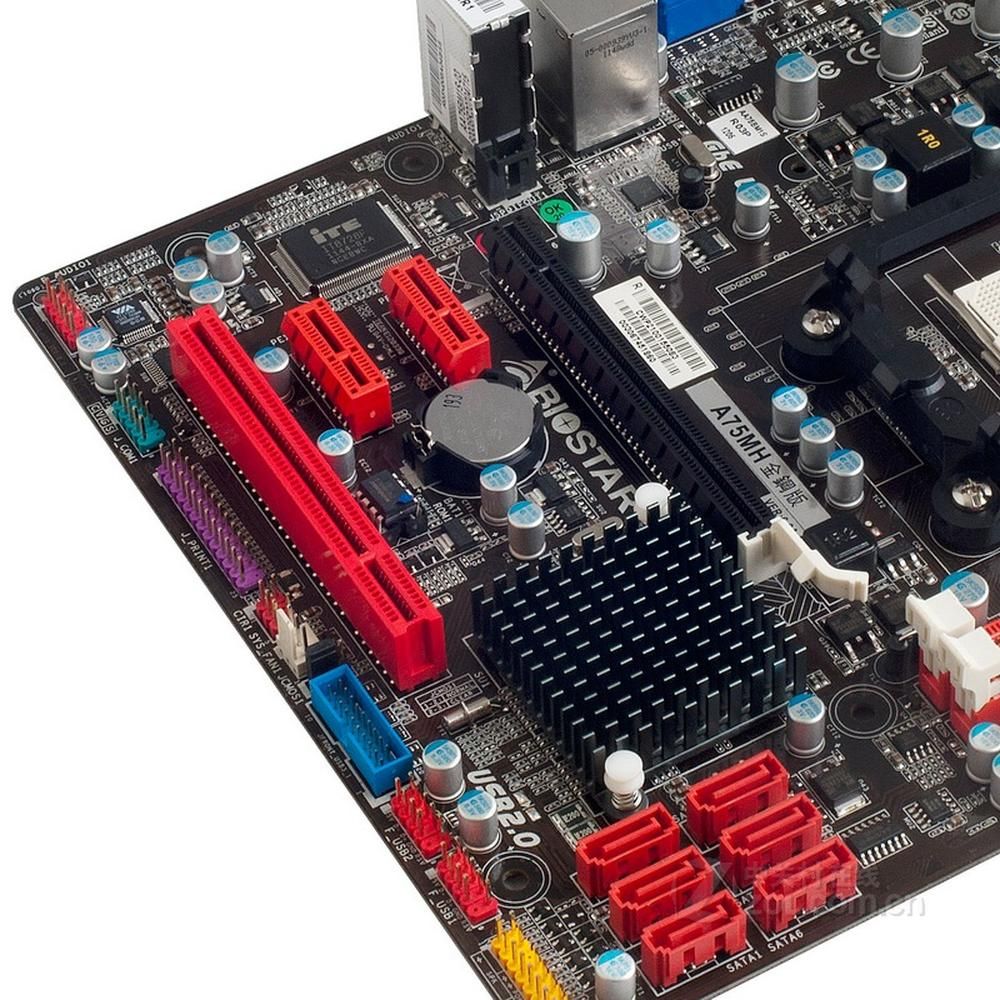 Biostar A75MH Motherboard, AMD A75, FM1 Socket, 16GB DDR3, Micro ATX (12x20cm)