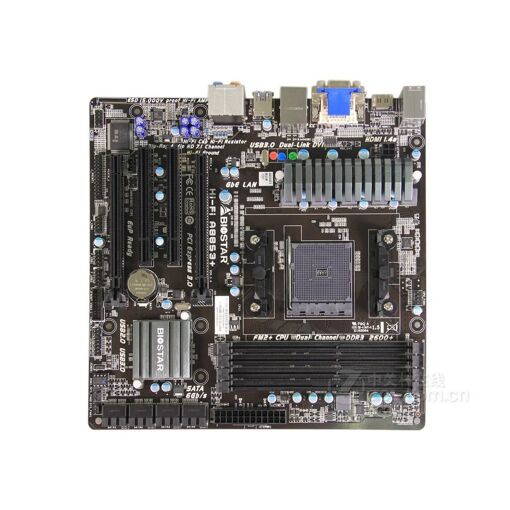 Tarjeta madre Biostar Hi-Fi A88S3+ AMD A88X (Soporte FM2/FM2+, 64GB DDR3, Micro ATX)