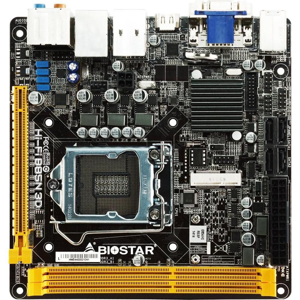 Biostar TB85 Motherboard, Intel B85, LGA 1150, DDR3 16GB, ATX