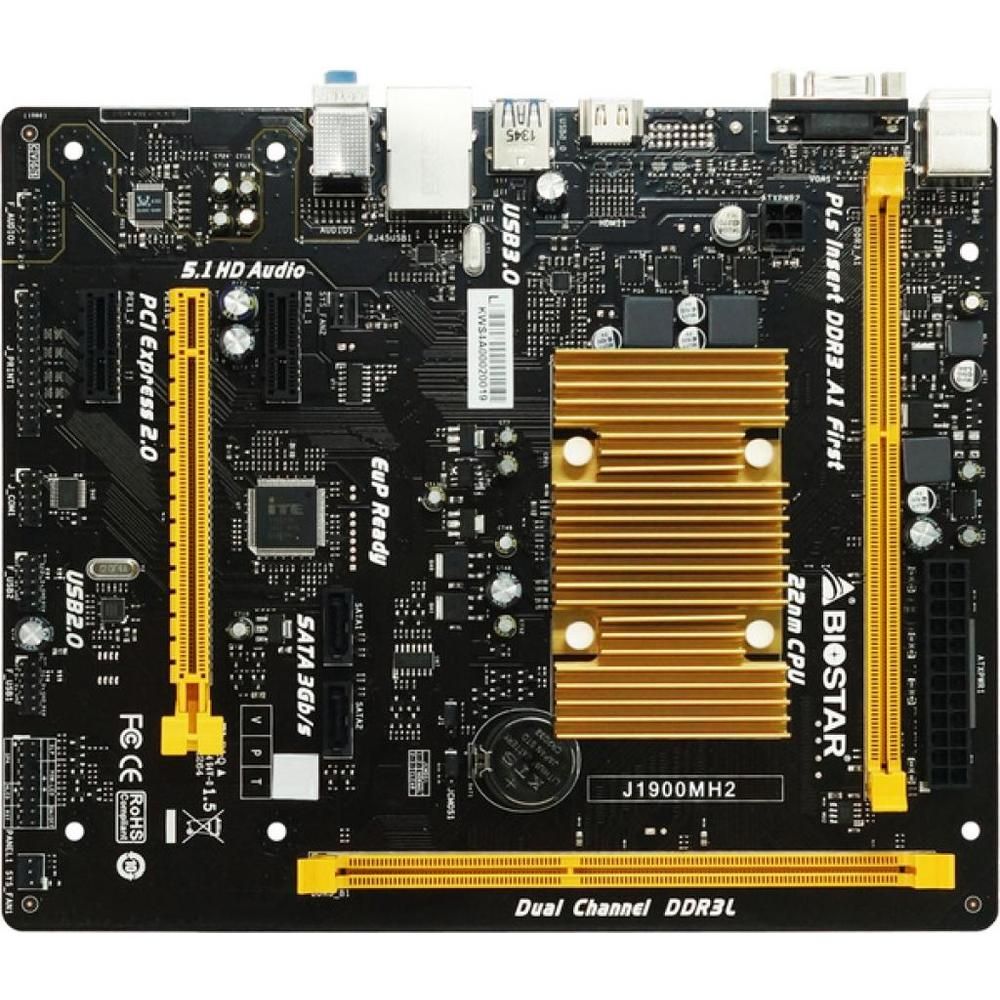 Biostar J1900MH2 Motherboard, DDR3 16GB, Micro ATX