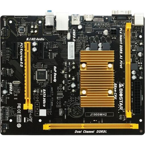 Placa base Biostar J1900MH2, DDR3 16 GB, Micro ATX