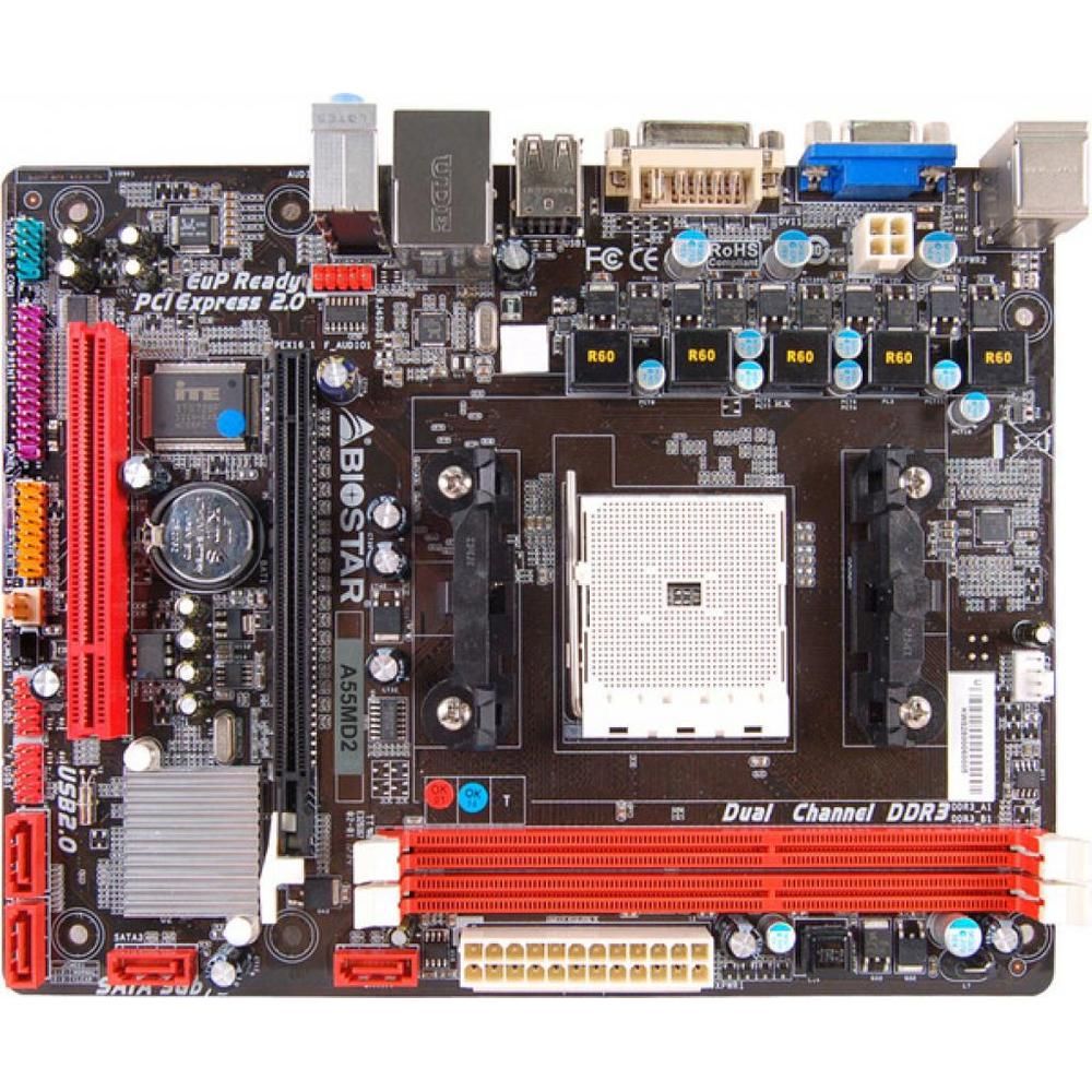 Biostar A55MD2 AMD A55 Micro ATX Motherboard (FM2, DDR3, 32GB)