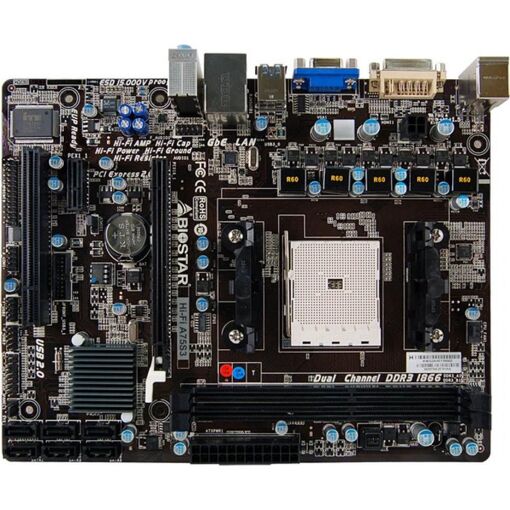 Placa base Biostar Hi-Fi A75S3, zócalo AMD A75 FM2, 32GB DDR3, Micro ATX (32x24.4x19.1mm)
