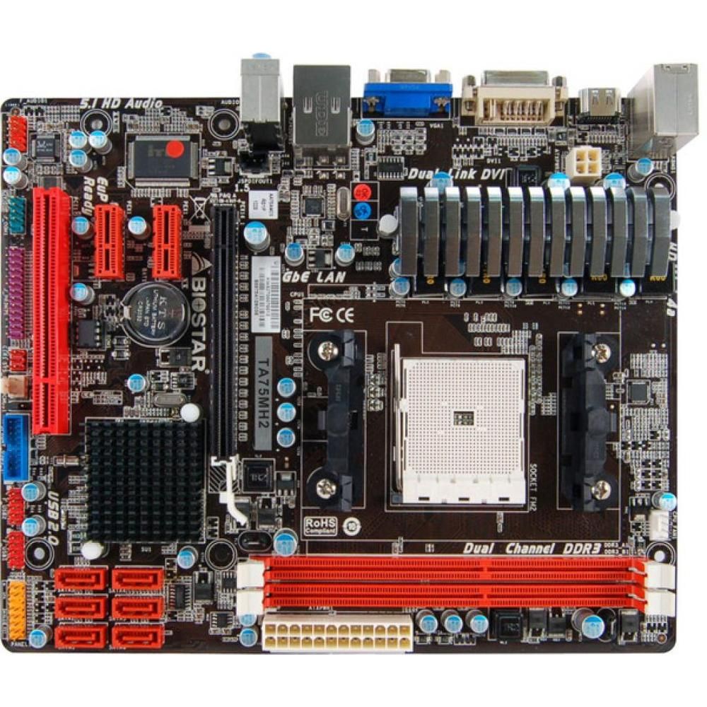 Biostar TA75MH2 AMDA75 Micro ATX Motherboard, DDR3, 32GB, FM2 Socket