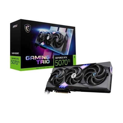 Carte graphique MSI Gaming GeForce RTX 5070 Ti 16 Go TRIO OC NVIDIA 16 Go GDDR7
