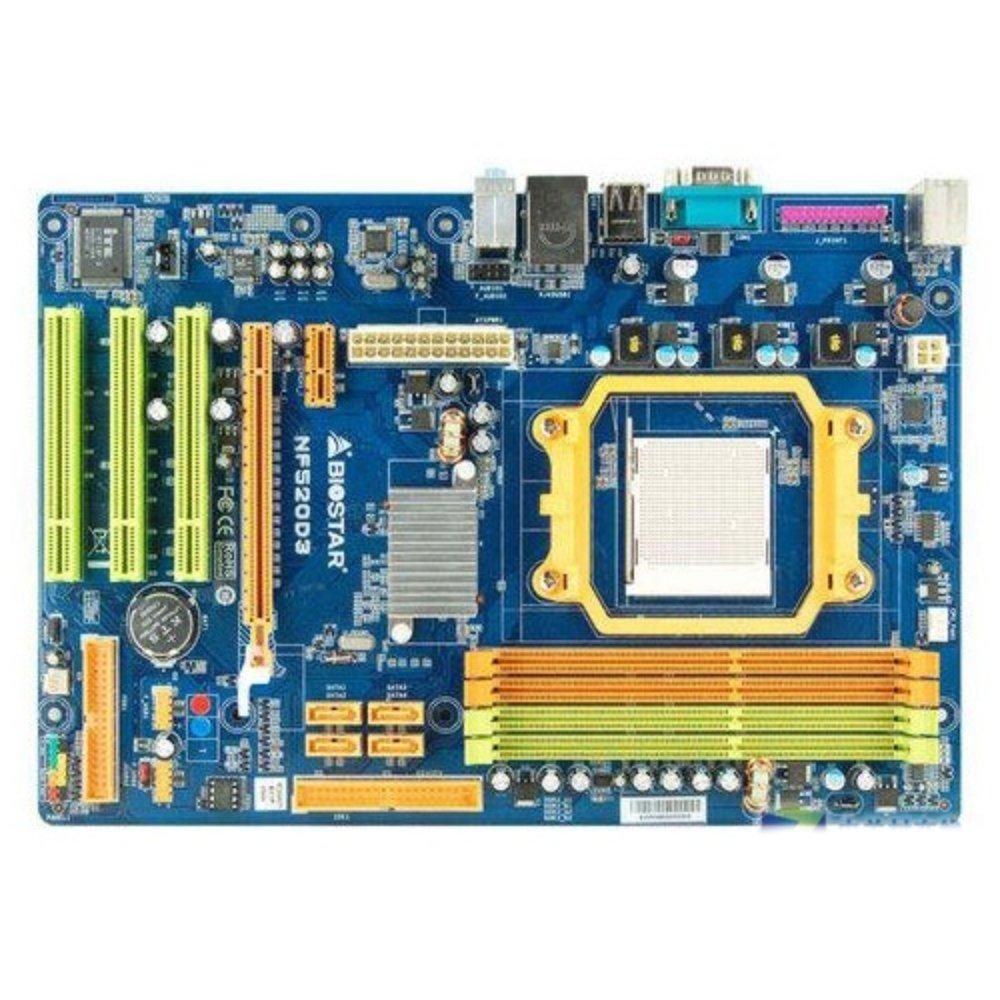 Biostar NF520D3 NVIDIA nForce 520LE AM3 DDR3 16GB ATX Motherboard