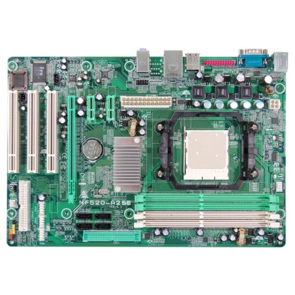 Biostar NF520-A2 SE NVIDIA nForce 520D AM2 DDR2 ATX Motherboard