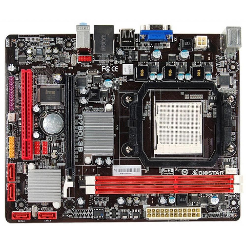 Biostar A780L3B2 AMD 760G Micro ATX Motherboard (AM3, DDR3, 16GB, 22.5x18.2cm)