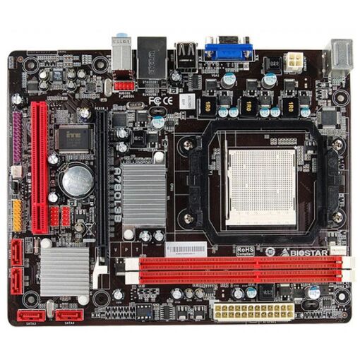 Tarjeta madre Biostar A780L3B2 AMD 760G Micro ATX (Socket AM3, DDR3 16GB, medidas 22.5x18.2cm)
