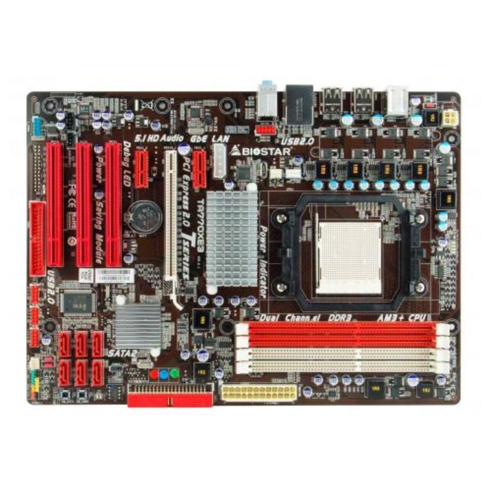 Biostar TA770XE3 AMD 770 Socket AM3 DDR3 16GB ATX Motherboard