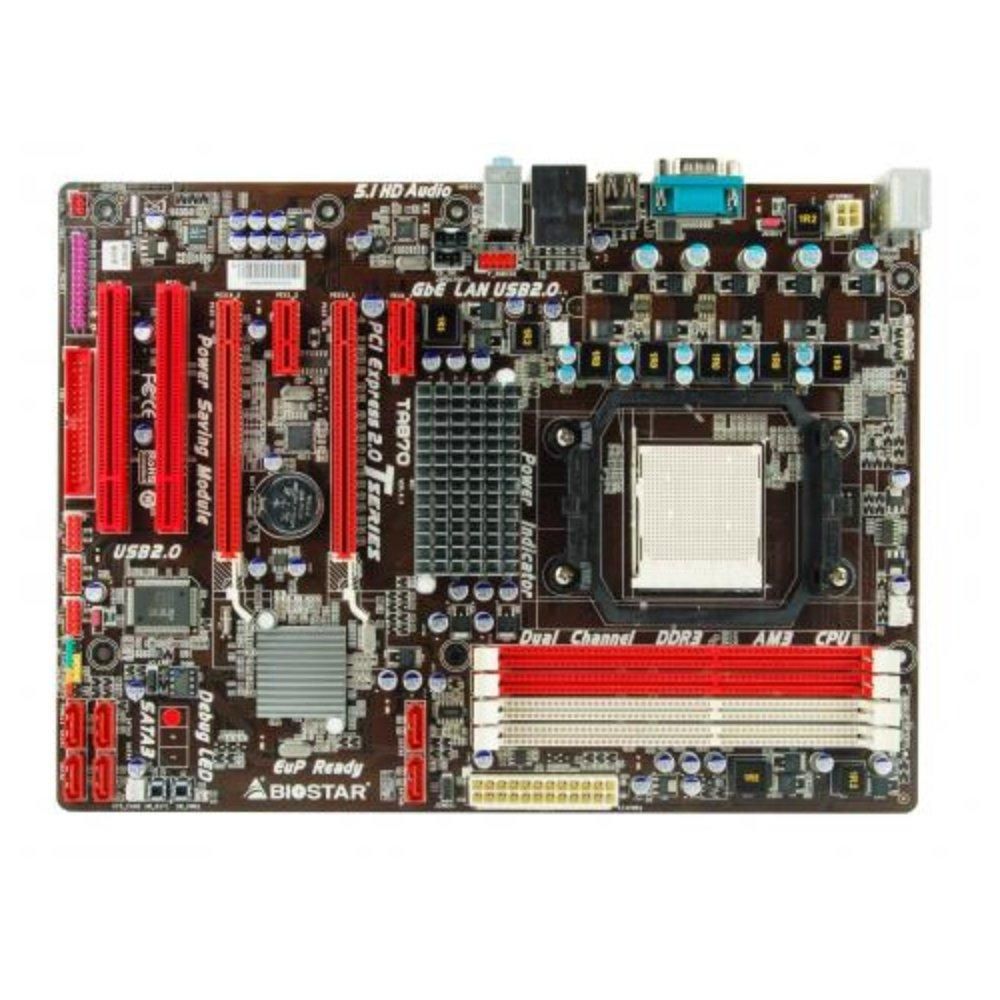 Biostar TA870 AMD Motherboard, AM3 Socket, DDR3 16GB, ATX Form Factor