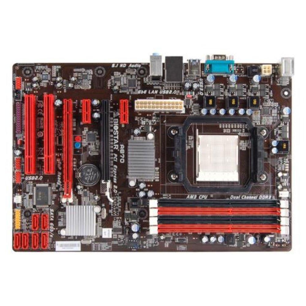 Biostar A870 AMD 870 Socket AM3 DDR3 16GB ATX Motherboard