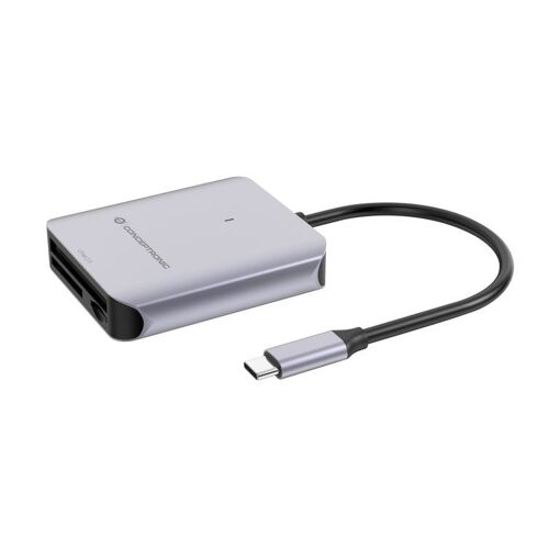 Lector de tarjetas de memoria Conceptronic BIAN09G USB 3.2 Gen 2 Tipo C - Gris