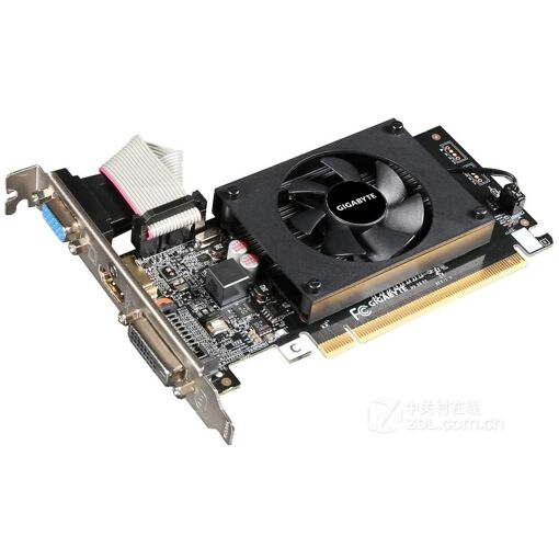 Carte graphique Gigabyte GeForce GT710 1 Go DDR3 64 bits PCI Express 2.0 x16 1800 MHz