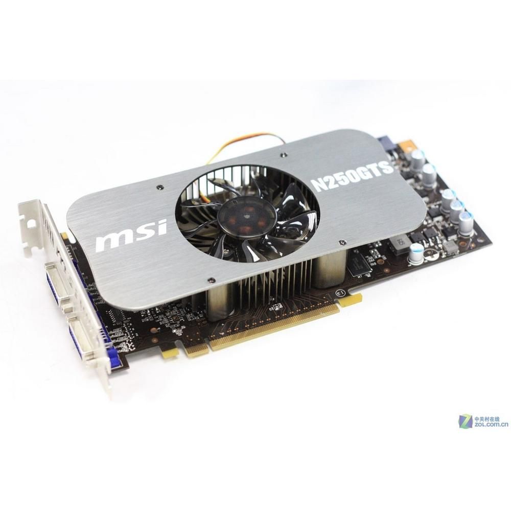 MSI GeForce GTS 250 Graphics Card 512MB GDDR3 256-bit PCI Express 2.0 x16 2300MHz