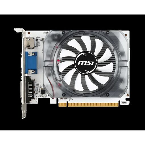 Carte graphique MSI NVIDIA GeForce GT 730, 4 Go DDR3, 128 bits PCI Express 2.0 x16, 5000 MHz