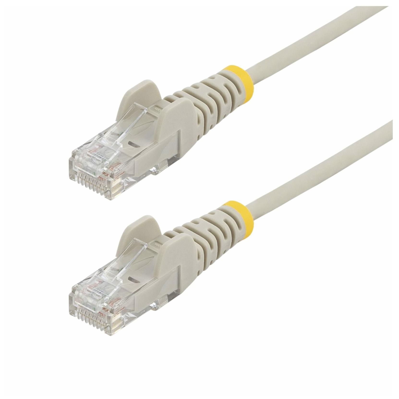 StarTech 10m Gray Slim CAT6 Ethernet Cable, Snagless