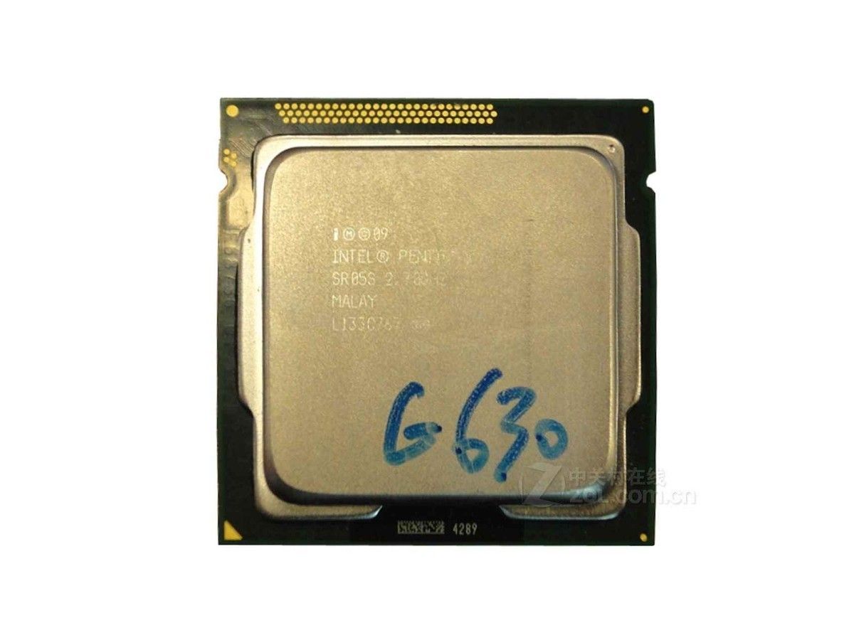 Intel Pentium G630 Processor, 2.7GHz, 2 Core, 2 Threads, 32nm, LGA 1155, 65W