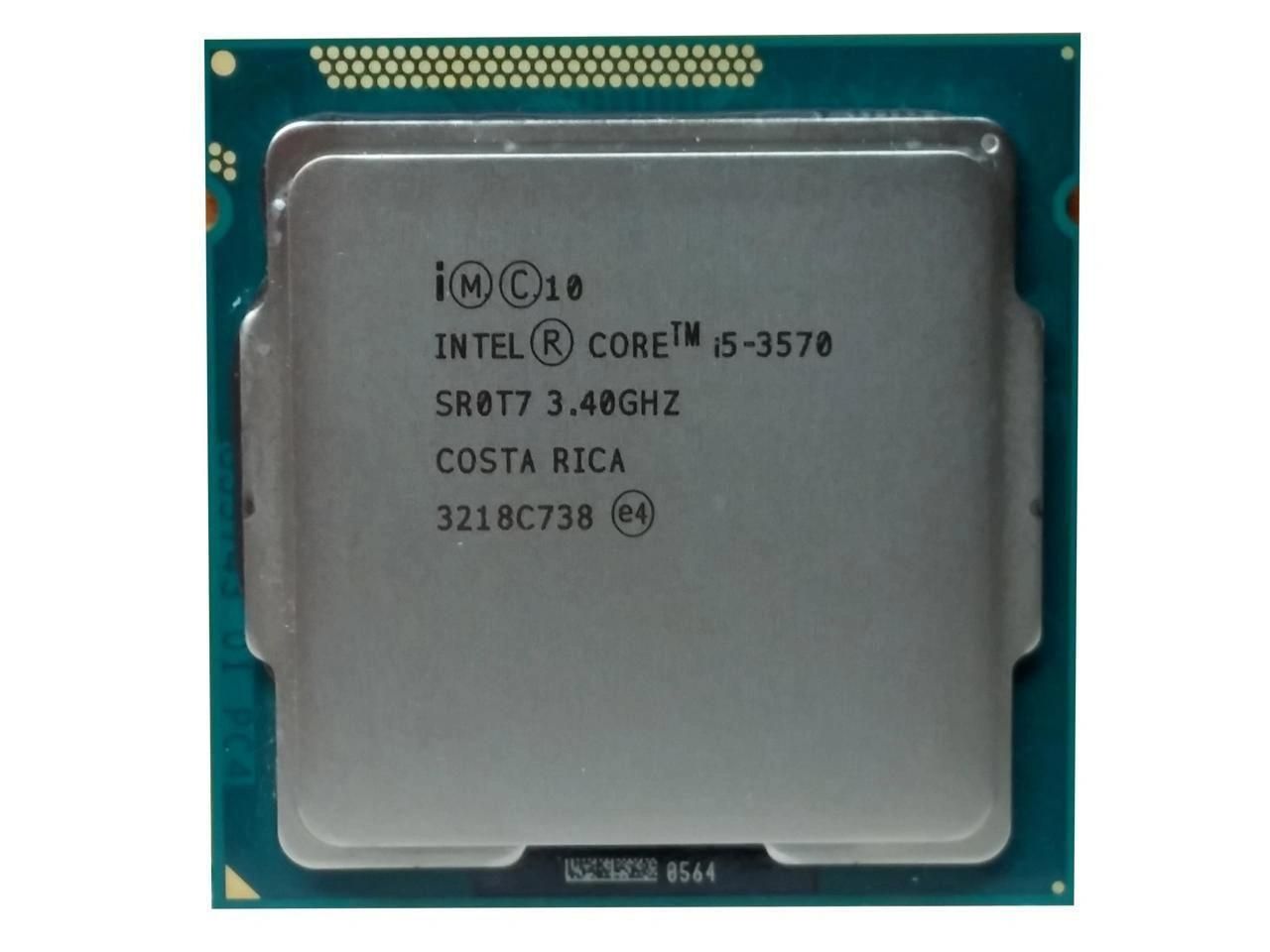 Intel Core i5 3570 Processor, 3.4GHz, 4 Cores, 4 Threads, 22nm, LGA 1155, 77W