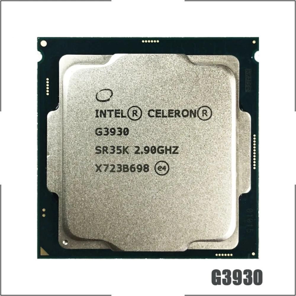 Intel Celeron G3930 Processor, 2.9GHz, 2 Cores, 2 Threads, 14nm, LGA 1151, 51W