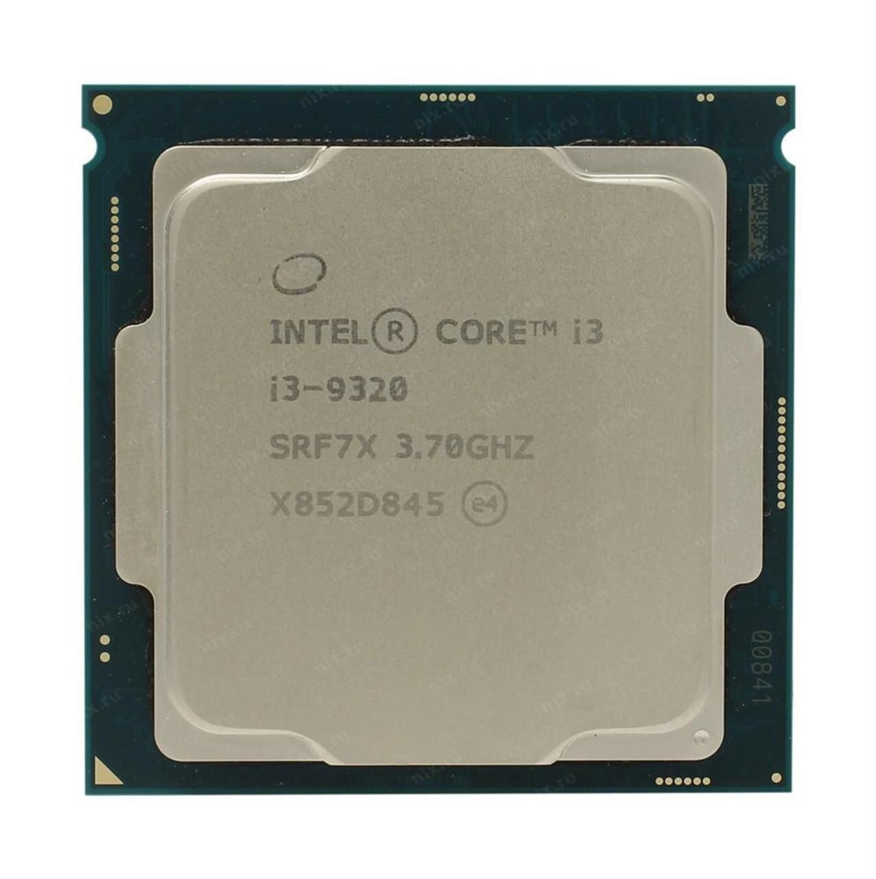 Intel Core i3 9320 Processor, 3.7GHz, 4 Cores, 4 Threads, 14nm, LGA 1151, 62W