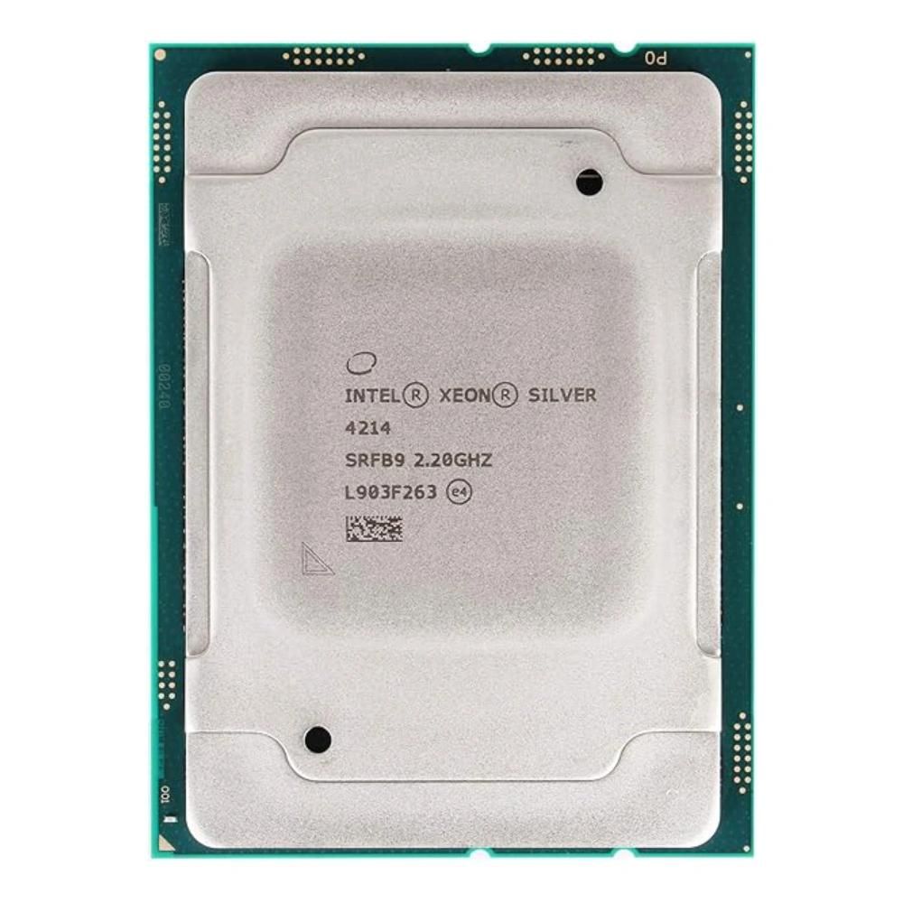 Intel Xeon Silver 4214 CPU, 2.2GHz, 12 Cores, 24 Threads, 14nm, LGA 3647, 85W