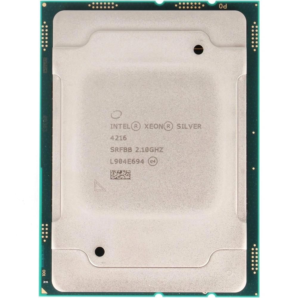 Intel Xeon Silver 4216 CPU, 2.1GHz, 16 Cores, 32 Threads, 14nm, LGA 3647, 100W