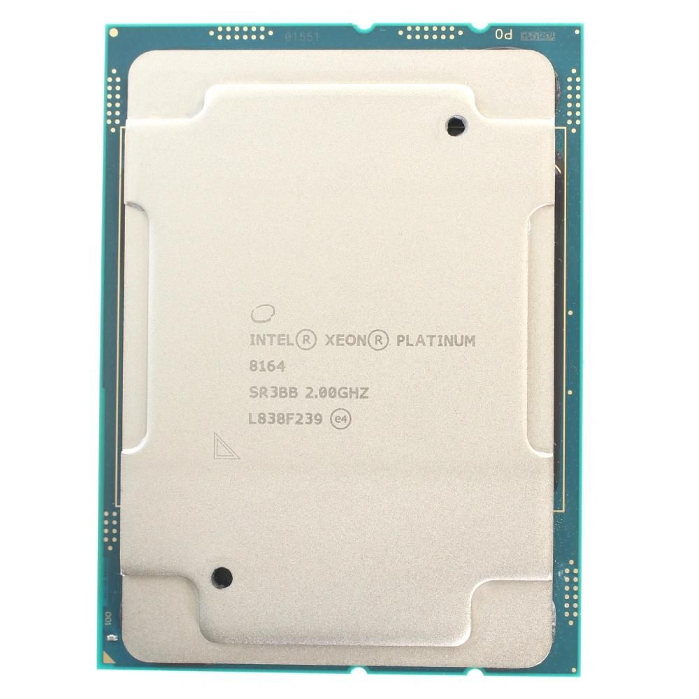 Intel Xeon Platinum 8164 Processor, 2.0GHz, 24 Cores, 52 Threads, 14nm, LGA 3647, 150W