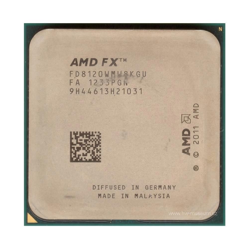AMD FX-8120 Processor, 3.1GHz, 8 Cores, 8 Threads, 32nm, AM3+ Socket, 95W