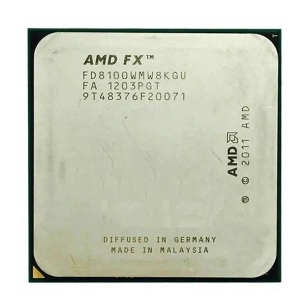 AMD FX-8100 Processor, 3.1GHz, 8 Cores, 8 Threads, 32nm, AM3+ Socket, 95W