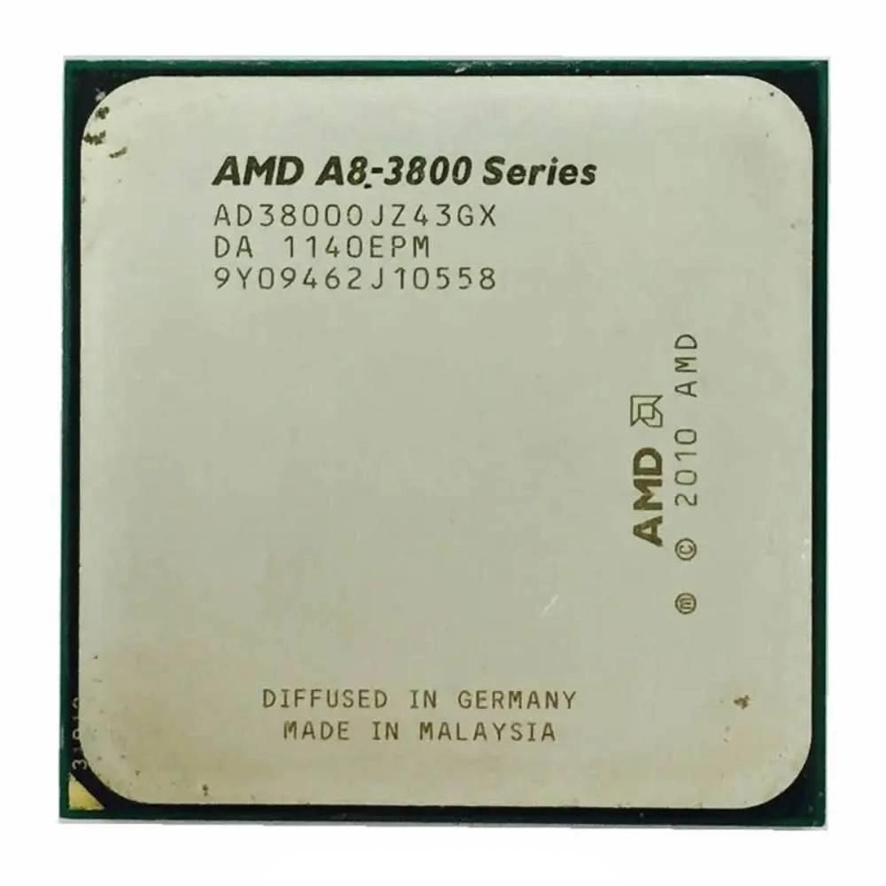 AMD A8-3800 Processor, 2.4GHz, 4 Cores, 4 Threads, 32nm, Socket FM1, 65W