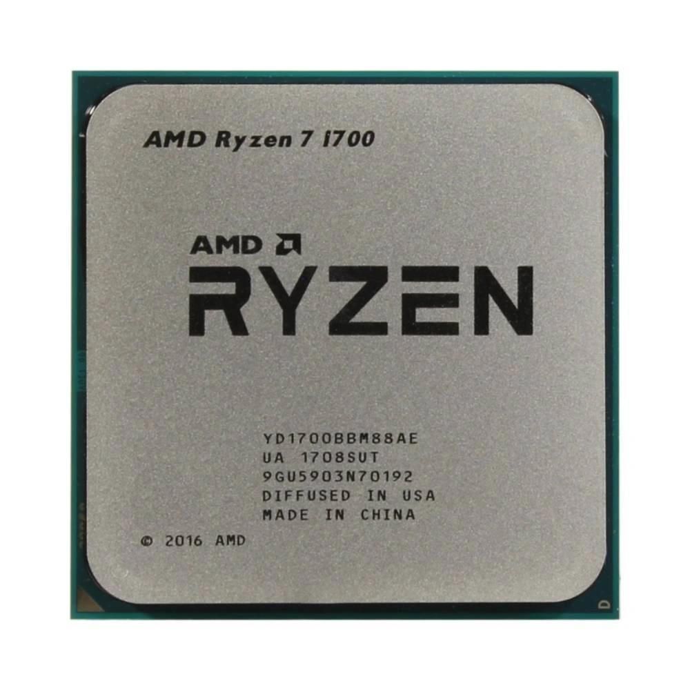 AMD Ryzen 7 1700 - 3GHz, 8 Cores, 16 Threads, 14nm, AM4 Socket, 65W