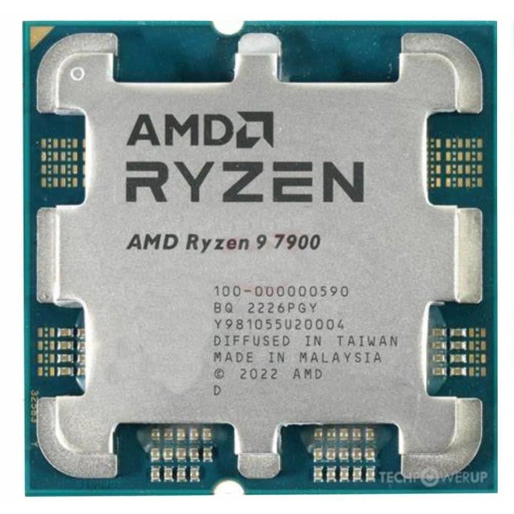 AMD Ryzen 9 7900X Processor, 3.7GHz, 12 Cores, 24 Threads, 5nm, AM5 Socket, 65W