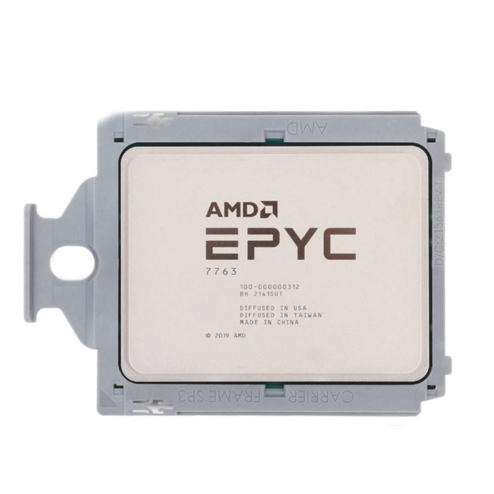 AMD EPYC 7763 Processor, 2.45GHz, 64 Cores, 128 Threads, 7nm, SP3, 280W