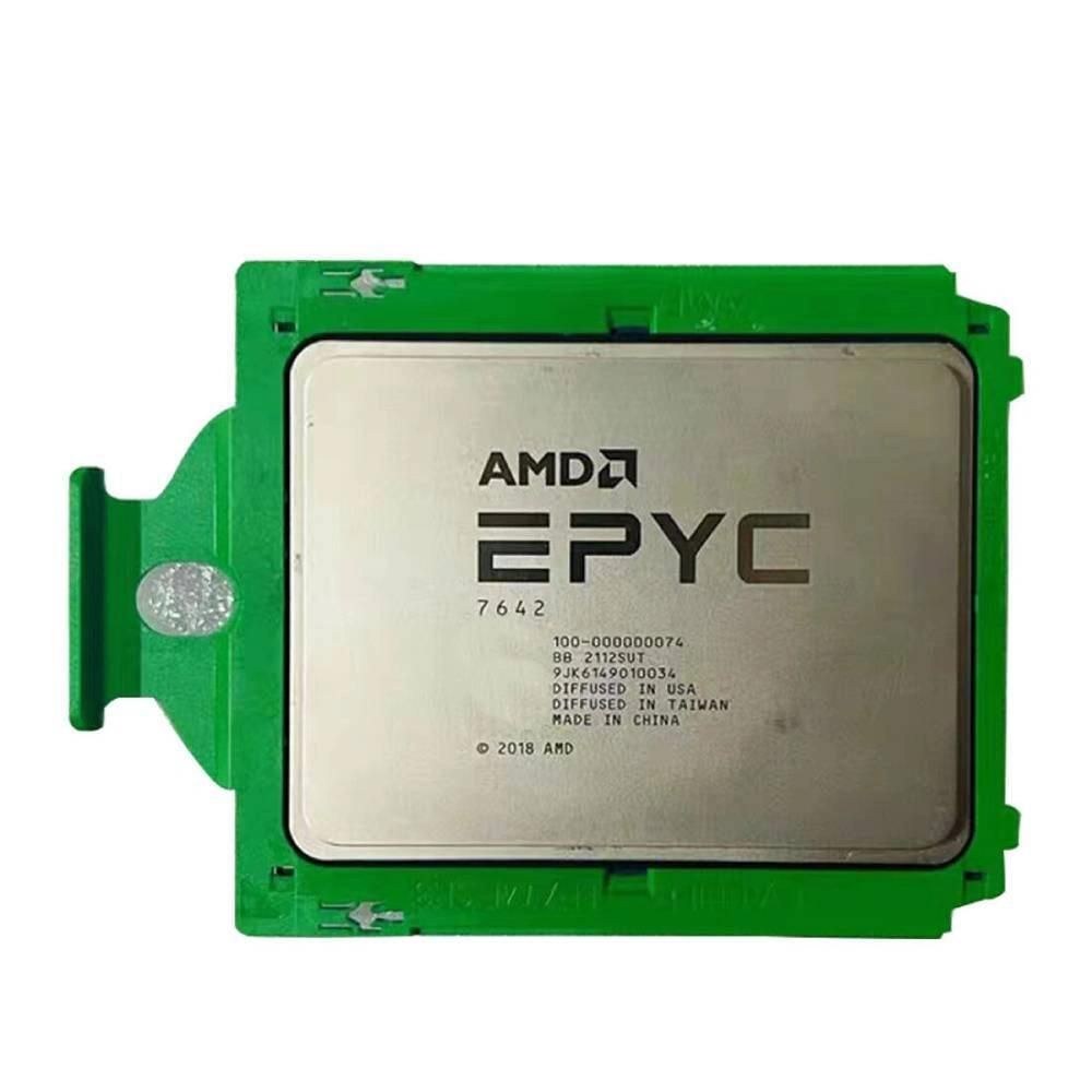 AMD EPYC 7642 Processor, 2.3GHz, 48 Cores, 76 Threads, 7nm, SP3, 225W
