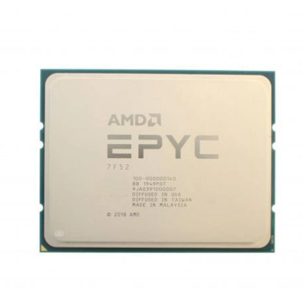 AMD EPYC 7252 Processor, 3.1GHz, 8 Cores, 16 Threads, 7nm, SP3, 120W